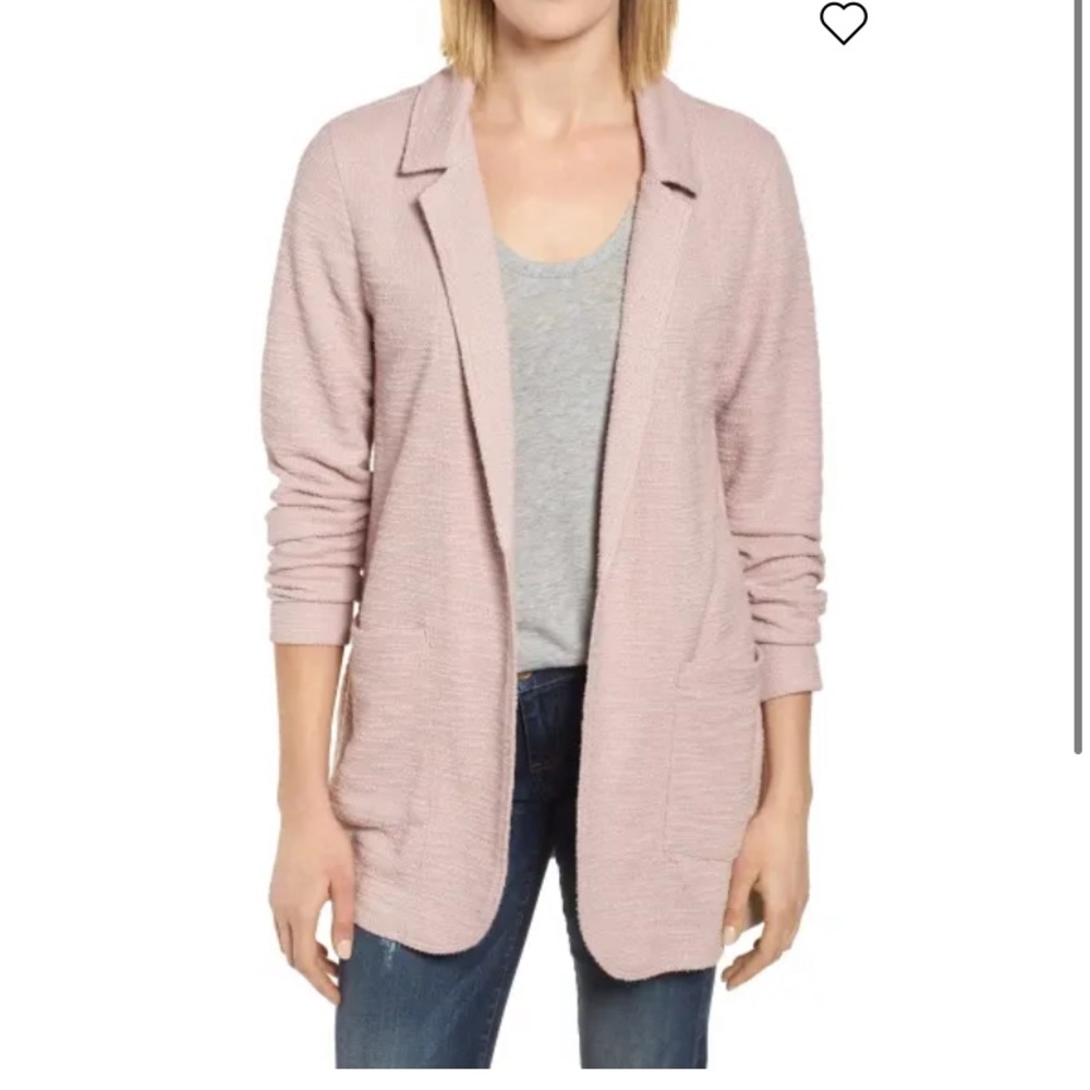 Long blush blazer L